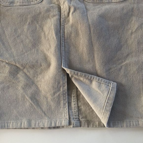 Jones New York Women's Skirt Tan Pocket Button Front Corduroy Size 6 - Picture 8 of 10